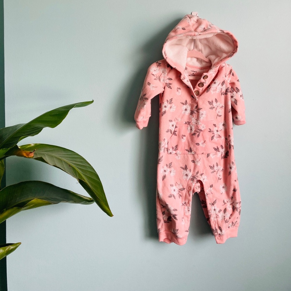 Carter’s fleece footless one piece